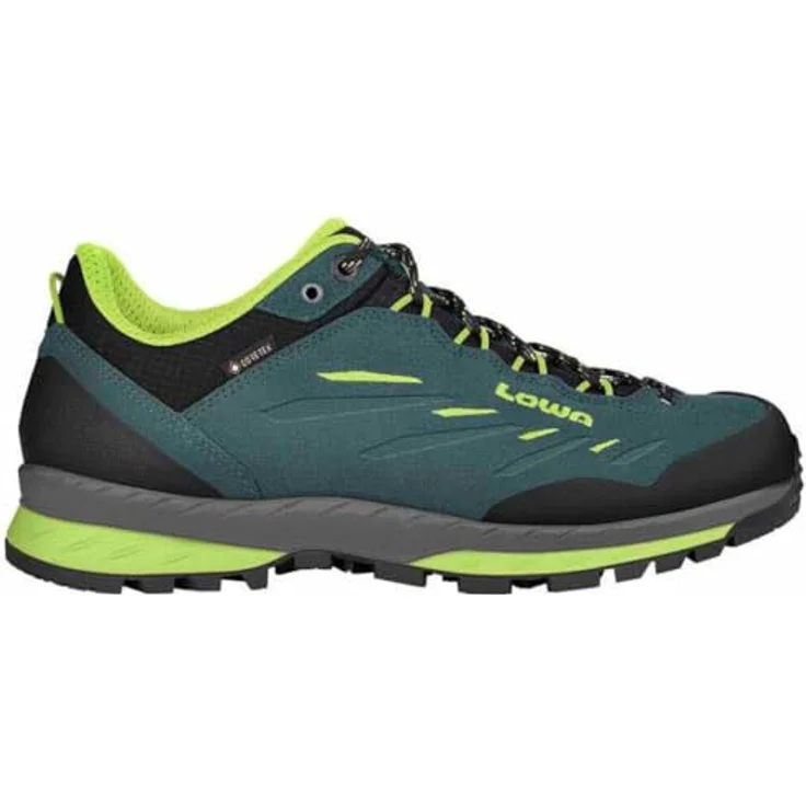 Lowa Delago GTX Lo, leichter Halbschuh für Outdoor-Aktivitäten, Petrol/Limone, Größe 42.5 – Bild 7