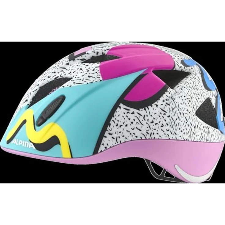 ALPINA XIMO Kinderfahrradhelm, leicht und bruchfest mit LED-Licht, Retro matt, 49-54 cm, optimale Passform und gute Belüftung – Bild 3