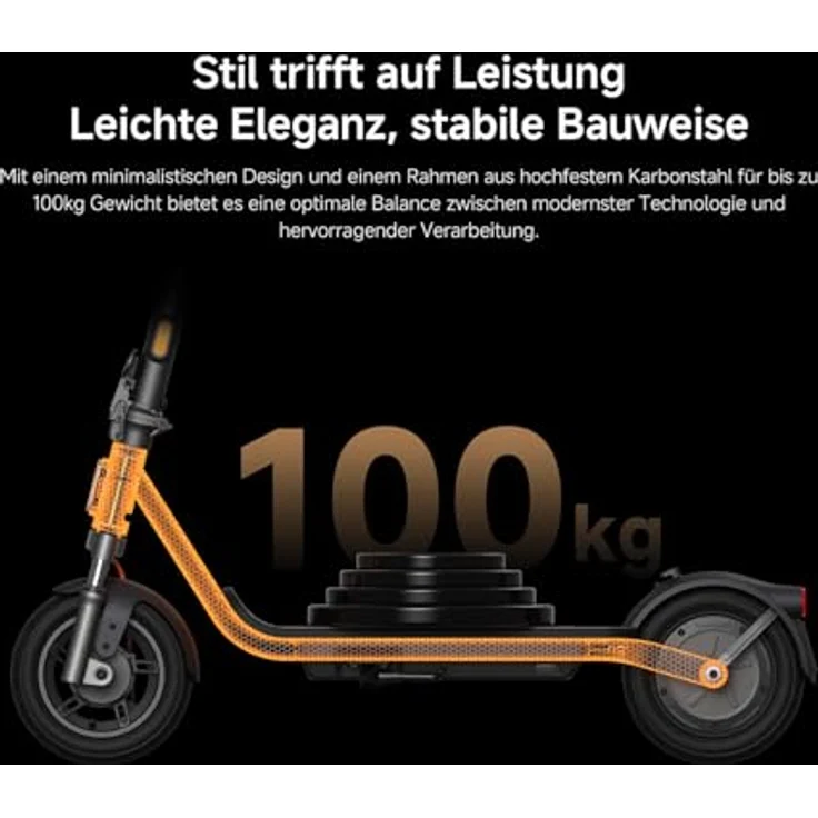 XIAOMI Electric Scooter 6 Lite E-Scooter, 10 Zoll Luftreifen, 25 km Reichweite, 500W Motor, IPX4, Schwarz – Bild 3