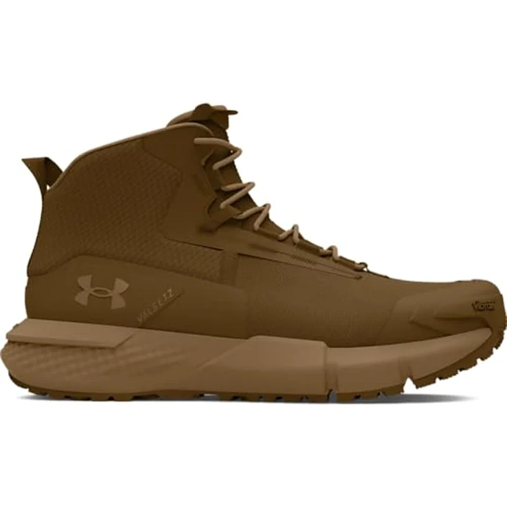 Under Armour Charged Valsetz Mid Wanderschuhe, Braun, robuste Mittelfußstütze, atmungsaktives Obermaterial, Vibram XS Trek Außensohle, EU 40 Herren – Bild 6