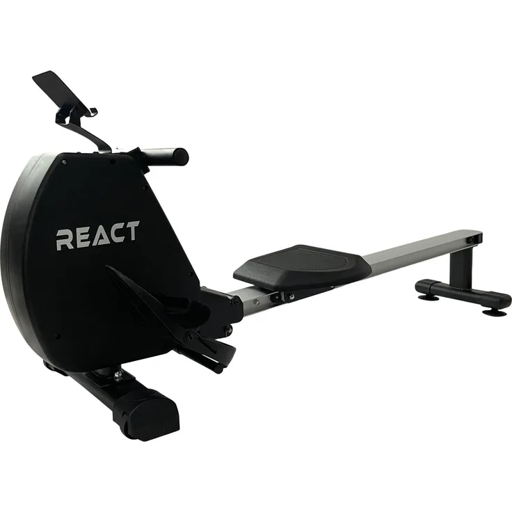 React Rudergerät Serie 300, 8 magnetische Widerstandsstufen, klappbar, Schwarz, 144x47x60 cm