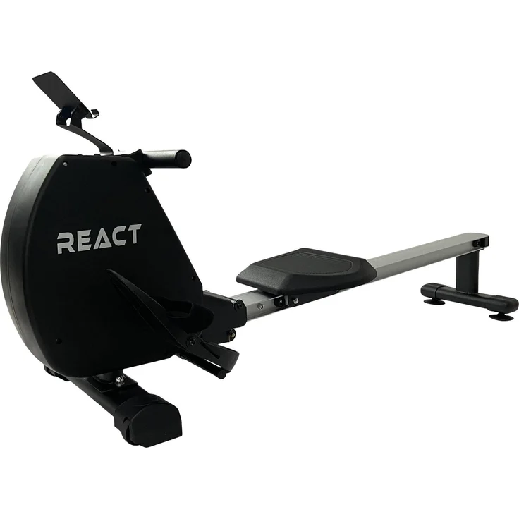 React Rudergerät Serie 300, 8 magnetische Widerstandsstufen, klappbar, Schwarz, 144x47x60 cm