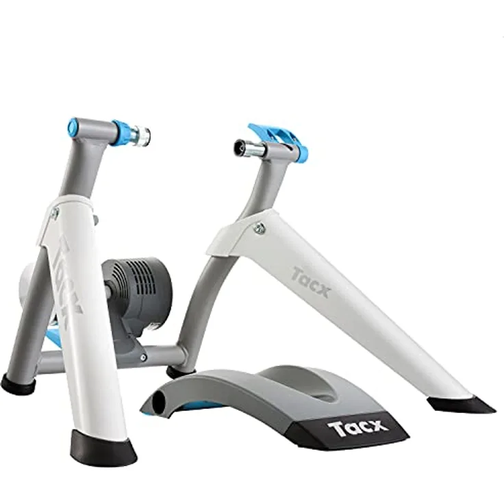 TACX FLOW Smart – interaktiver Wheel On Rollentrainer mit Kompatibilität zur TACX App, Zwift etc. Bis zu 800 Watt Widerstand und bis zu 6% Steigung. Zusammenklappbar und fast geräuschloses Schwungrad
