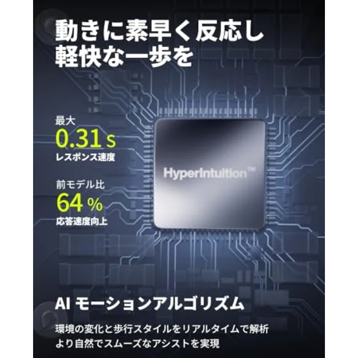 Hypershell X Pro S Exoskeleton, Fortgeschrittenes Exoskelett mit 800 W Motorleistung, 10 adaptiven Modi und 72 Wh Batterie – Bild 3