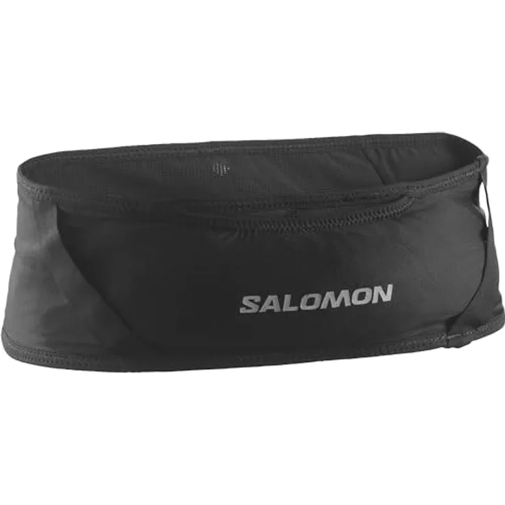 Salomon Pulse Unisex-Gürtel, Laufgürtel mit eng anliegender Passform, intelligenter Verstaulösung, Schwarz, XL