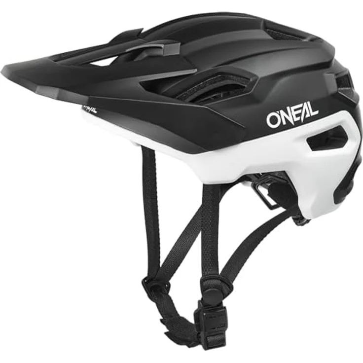 O'Neal Casque Trailfinder Evo Solid V.26, Enduro Fahrradhelm mit Quin Ready Technologie, schwarz/weiß, Größe L/XL – Bild 5