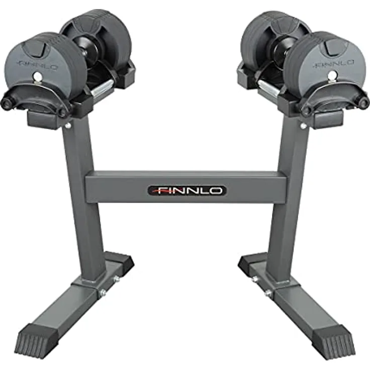 HAMMER Finnlo Smartlock Hantel-Set mit intelligentem Smartlock-System und Hantelständer (40 kg)