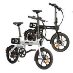 Home Deluxe klappbares E-Bike OPTIMUS - Weiß, max. 25 km/h, Reichweite 70 - 80 km, inkl. abnehmbare Batterie | Elektrofahrrad Klapprad Faltrad