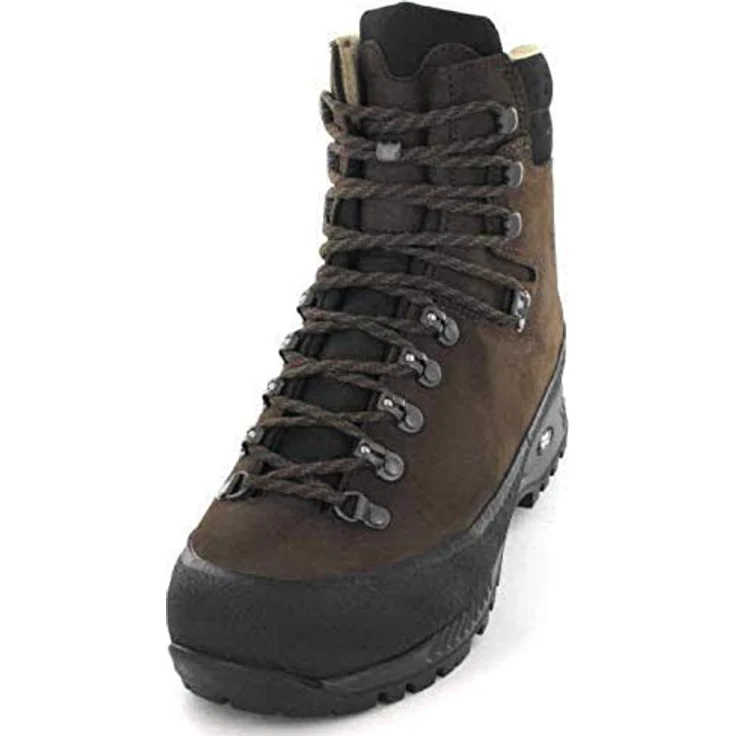 Hanwag Yukon, Herren Trekkingstiefel aus Leder mit hoch geschnittenem Schaft und Vibram® Sohle, braun – Bild 6