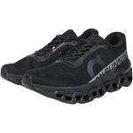 ON Running Cloudmonster 2, Herren Laufschuhe mit Helion™ Superfoam und CloudTec®-Dämpfung, Black-Black, EU 41 US 8