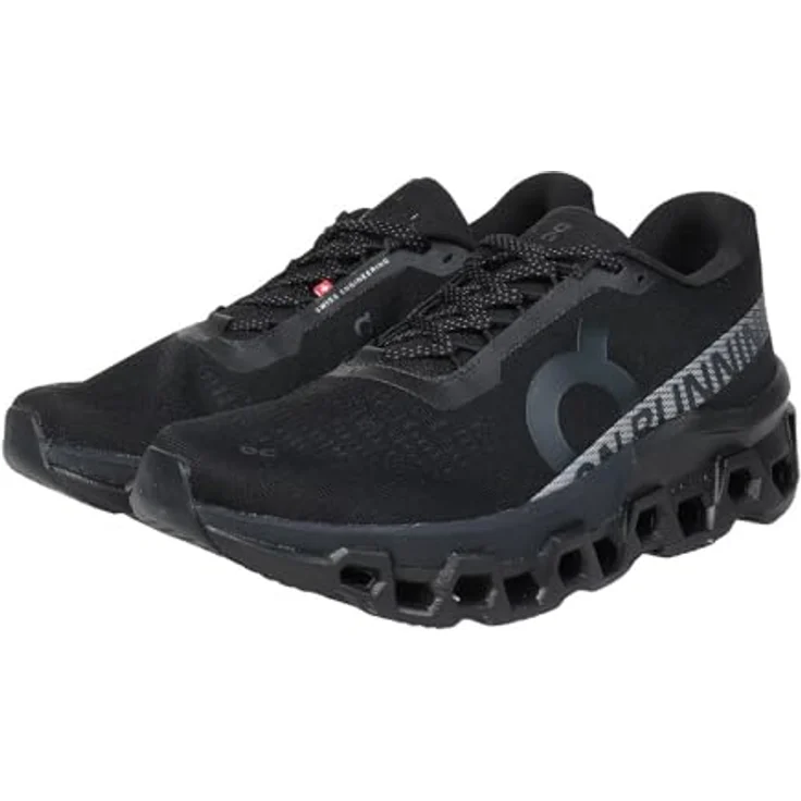 ON Running Cloudmonster 2, Herren Laufschuhe mit Helion™ Superfoam und CloudTec®-Dämpfung, Black-Black, EU 41 US 8 – Bild 1