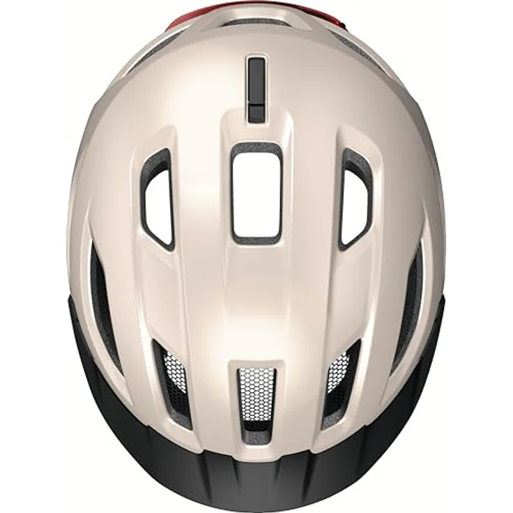ABUS Stadthelm Urban-I 4.0 ACE, Fahrradhelm mit Licht und Zoom Spin Verstellsystem, Größe M, beige – Bild 4