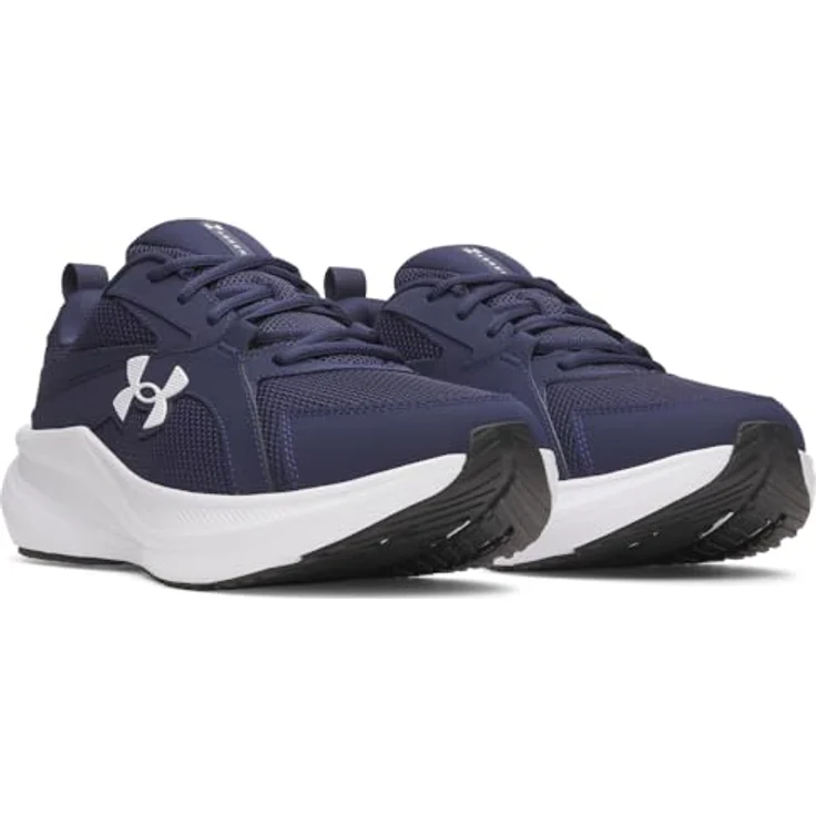 Under Armour Herren Charged Assert 11 Laufschuhe, Atmungsaktives Obermaterial, Gepolsterte Einlegesohle, Charged+ Dämpfung, Robuste Gummiaußensohle, Blau, Schuhgröße 47 EU – Bild 2