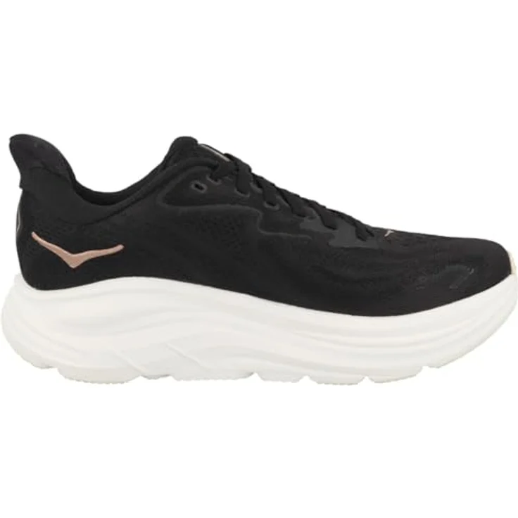 Hoka Clifton 10 Damen Laufschuhe, leichtes Jacquard-Obermaterial, reflektierende Elemente, schwarz, EU 40 2/3 – Bild 3