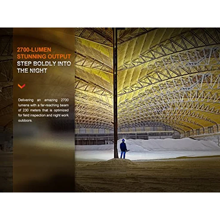 FENIX Fenix HM71R 2700 Lumen wiederaufladbare Stirnlampe, abnehmbar mit Magnetfuß, max. 2700 Lumen / max. 230 Meter Leuchtweite, USB Typ-C-Ladeanschluss, 21700er Akku, schwarz – Bild 5