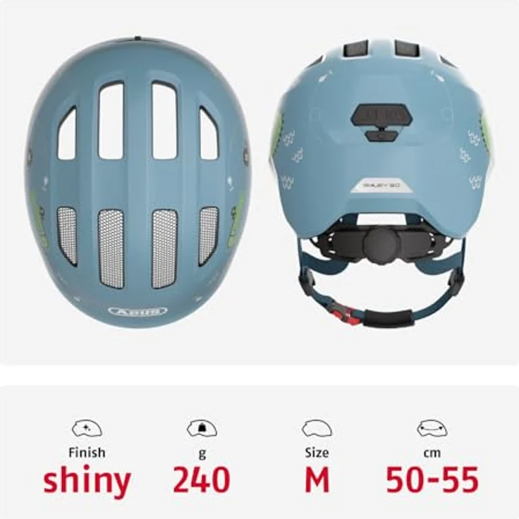 ABUS Smiley 3. 0 | M | Blue Croco – Bild 4