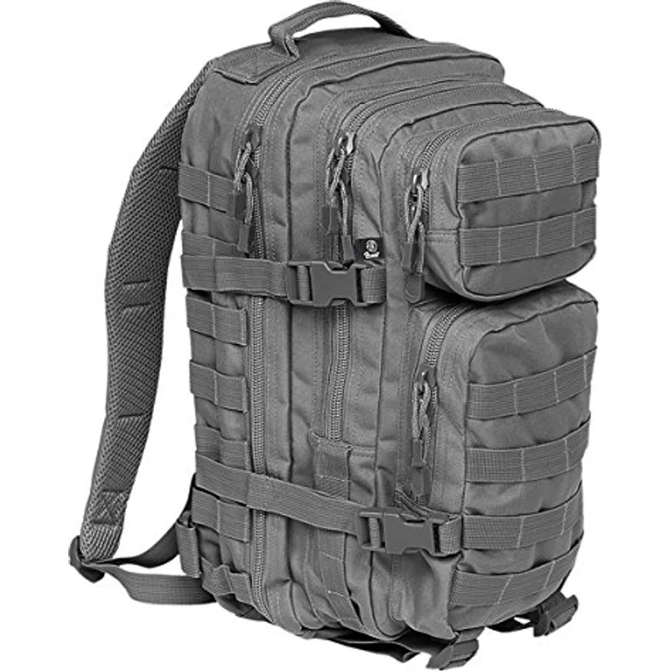Brandit US Cooper Medium Backpack, anthrazit, Wanderrucksack mit zwei Hauptfächern und verstellbaren gepolsterten Schultergurten – Bild 3