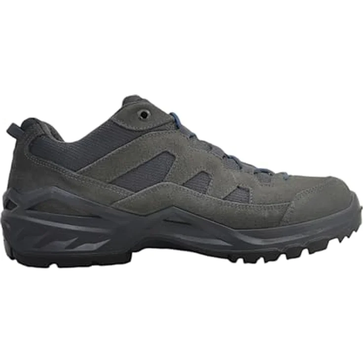 LOWA Sirkos Evo GTX Lo, Wanderschuhe aus Veloursleder und Textil, grau, wasserdicht, atmungsaktiv, Größe 46.5 – Bild 2