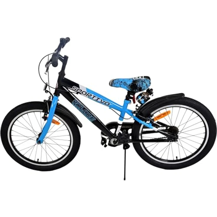 Volare Kinderfahrrad 20 Zoll Sportivo Blau 22111, 1 Gang, Seitenständer, Schutzbleche, Trinkflasche, Klingel – Bild 7