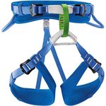 PETZL MACCHU Klettergurt für Kinder unter 40 kg, verstellbar, Blau, Einheitsgröße