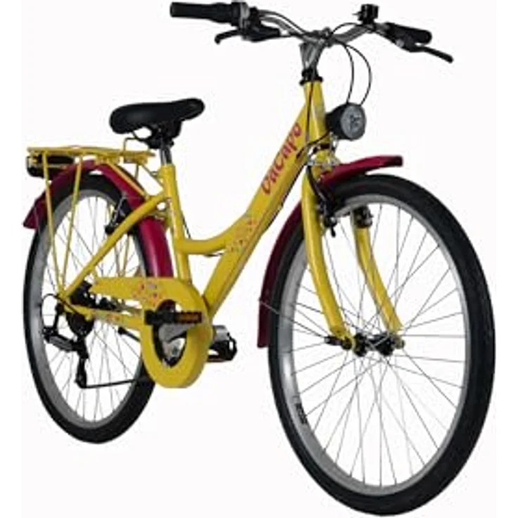 DACAPO Kinderfahrrad Confetti Gelb 24'' mit 6 Gängen und Tiefeinstieg, RH 36 cm – Bild 2