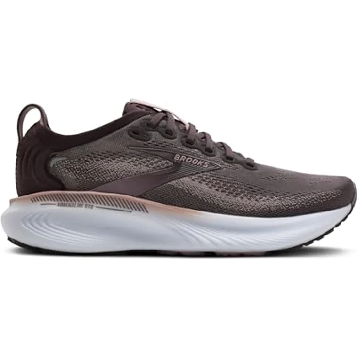 Brooks Adrenaline GTS 25, Stabile Laufschuhe mit DNA LOFT-Mittelsohle und GuideRails™-Support-System, Raisin/Woodrose/White, Größe 38.5 – Bild 1