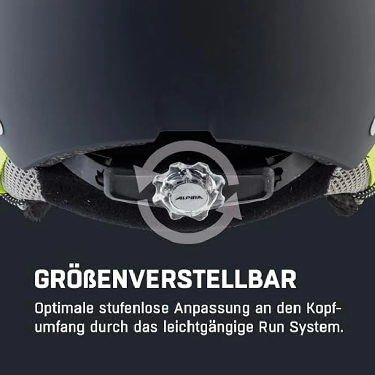 Alpina Zupo Visor Q-lite charcoal-neon matt (32) 54-58 – Bild 6