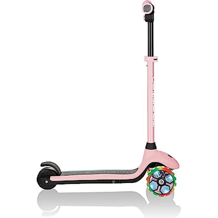 Globber E-Scooter ONE K E-MOTION 4 PLUS, E-Kinderscooter mit Leuchtrollen, bunte LED-Vorderräder – Bild 6