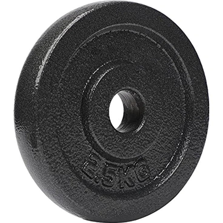#DoYourFitness Hantelscheiben Gewichtsscheiben, 2,5 kg, 100% Gusseisen, Langhantel Curlhantelstange Hantelstange Kurzhantel in Grau – Bild 1