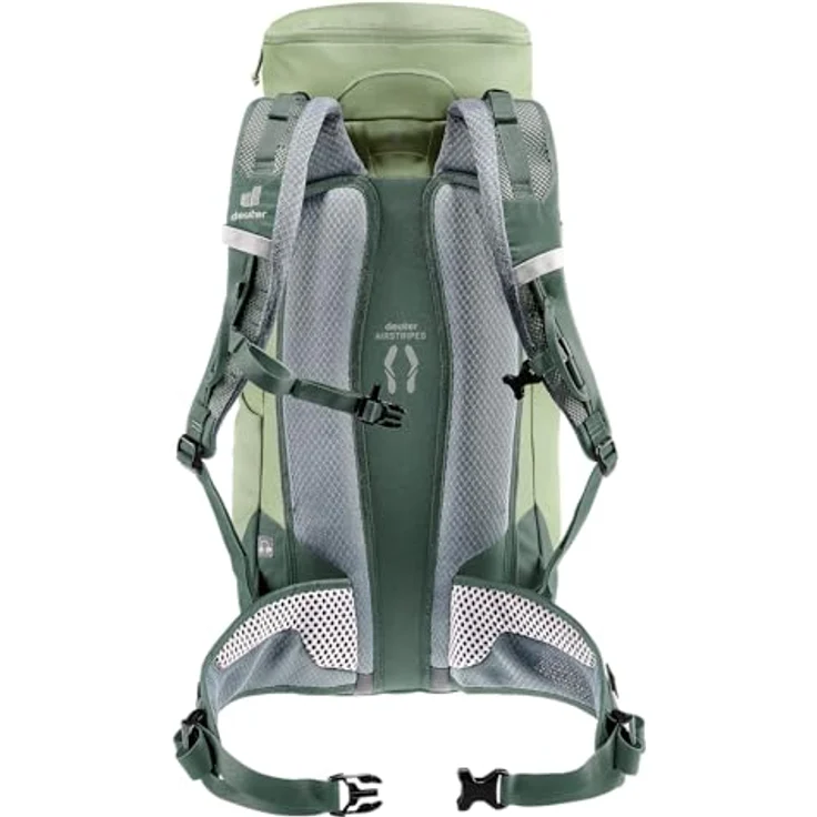 deuter Trail 24 Klettersteig Wanderrucksack, grove-ivy, 24 L mit ergonomischen Netz-Hüftflossen und abnehmbarer Regenhülle – Bild 4