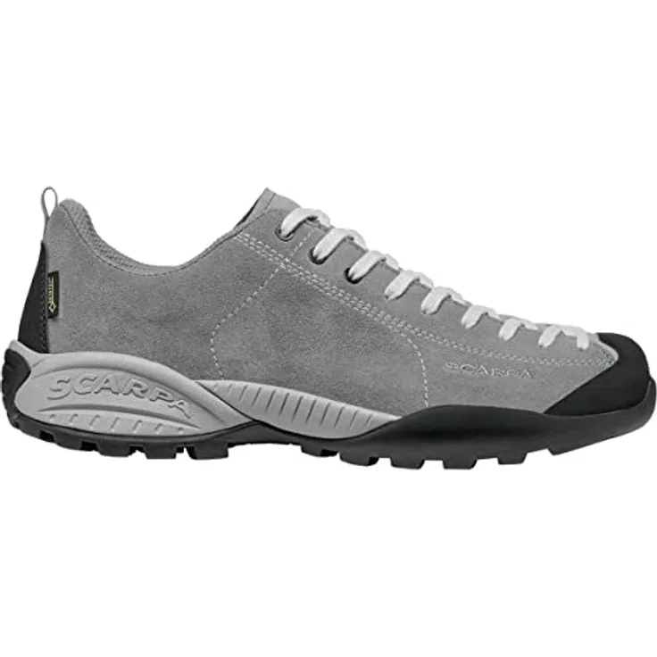 Scarpa Mojito GTX, Damen Wanderschuhe für Freizeit und Reisen, wasserdicht, Größe 41.5, Grau