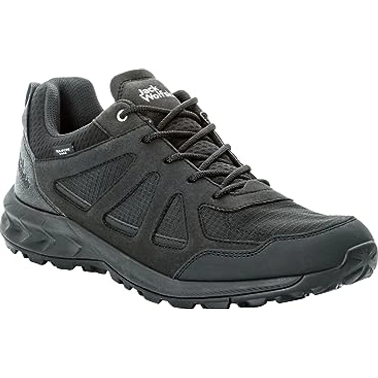 Jack Wolfskin Woodland 2 Texapore Low M, Herren Wanderschuhe, wasserdicht und atmungsaktiv, Schwarz, 40.5 – Bild 8