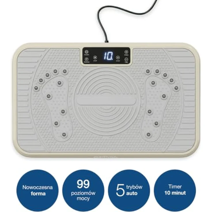 Medivon Oxya Fit Medivon MV-OXYAFIT, Vibrationsplattform für effektive Ganzkörper-Workouts, 99 Intensitätsstufen, inklusive Widerstandsbänder und Fernbedienung – Bild 3