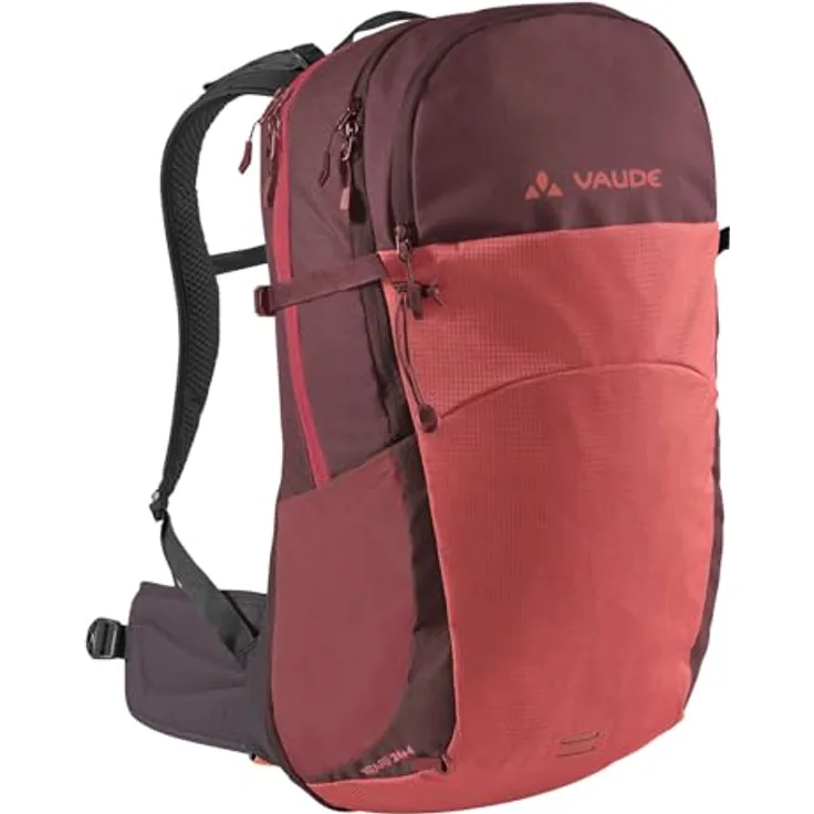 VAUDE Wanderrucksack Wizard Schwarz 24+4, wasserabweisend mit durchdachtem Tragesystem