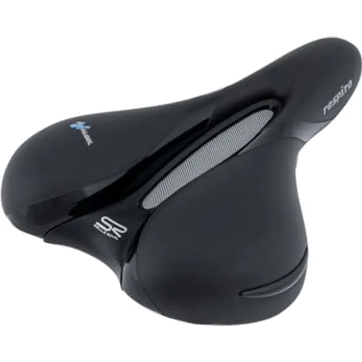 Selle Royal Respiro Soft Fahrradsattel, Schwarz, 277x182mm, robust und stabil, hohe Qualität