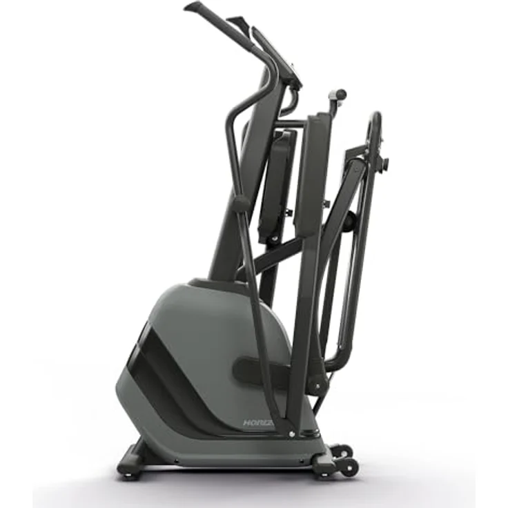 Horizon Fitness Crosstrainer Andes 3.1, Klappbarer Crosstrainer in Grau-Schwarz mit Sixstar-Rahmen – Bild 6