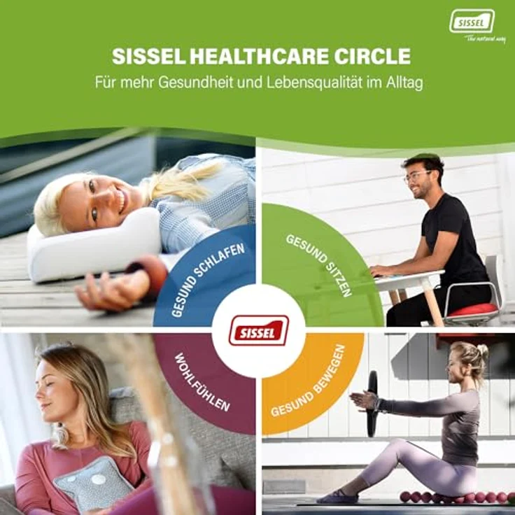 SISSEL Sitfit Balancetrainer Sitzkissen, fördert aktives und ergonomisches Sitzen, Durchmesser 36 cm, blau – Bild 10