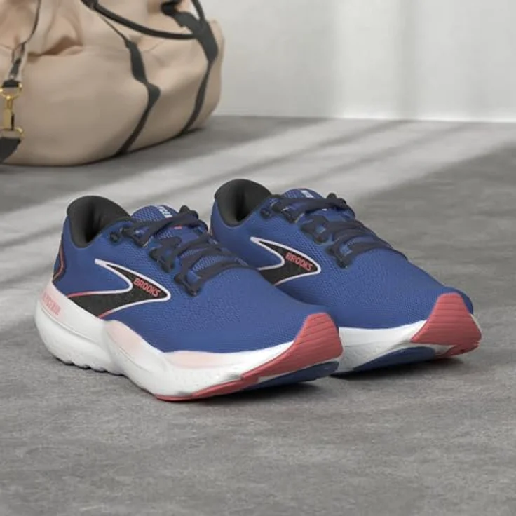 Brooks Damen Laufschuhe Glycerin 21, komfortable Laufschuhe mit Dämpfung, blue/icy pink/rose, Größe 8 – Bild 3