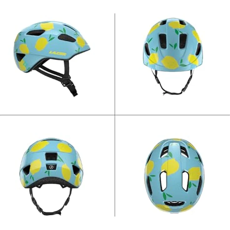 Lazer Pnut 2.0 KinetiCore Kinder-Fahrradhelm, zusätzlicher Schutz mit Schläfenschutz, Lemons – Bild 2