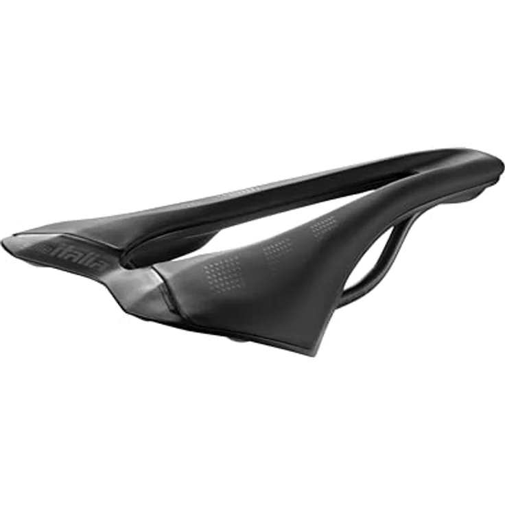 Selle Italia SLR Advan Rennrad-Sattel, Manganstahl-Rahmen, Superflow-Aussparung, Größe S3, Schwarz – Bild 1