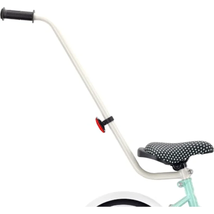 Sun Baby Kinderfahrrad Heart Bike, 12 Zoll mit Zusatzrädern und Schubstange, Türkis – Bild 5