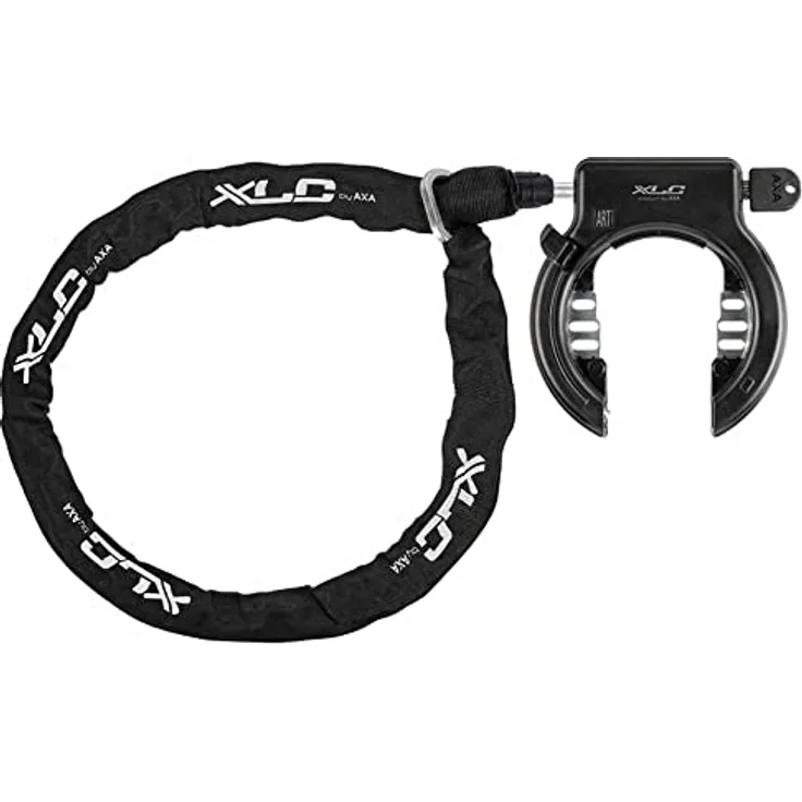 XLC LO-F02 Fantomas, Veloschloss mit 120 cm Kette, gehärteter Stahl und integrierte Kindersicherung