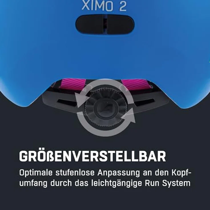 ALPINA Ximo 2 L.E. Fahrradhelm für Kinder, leicht, sicher & bruchfest, mit LED-Licht, Fading Purple matt, 45-49 – Bild 5