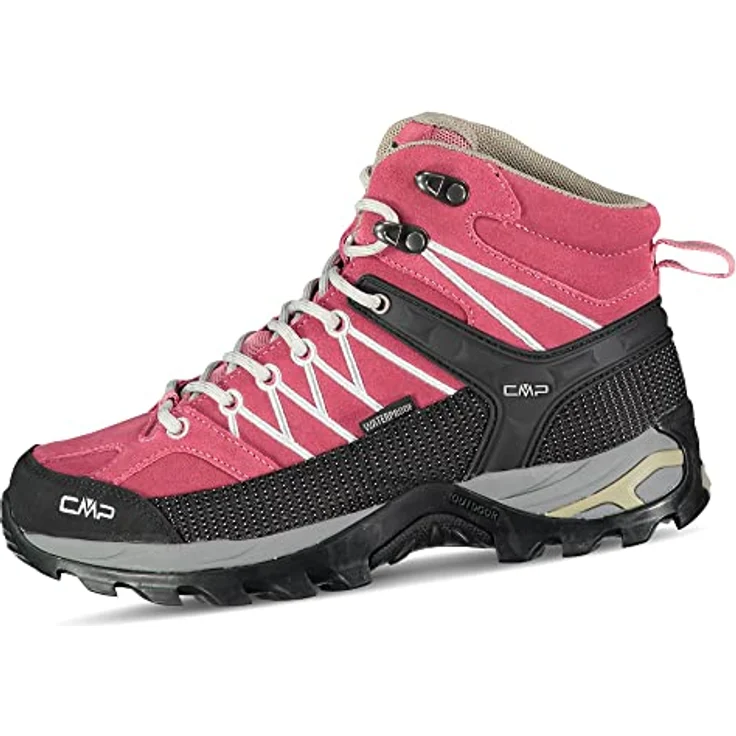 CMP Rigel Mid, wasserfester Wanderschuh mit Knöchelstütze und FullOn GRIP Sohle, Schwarz – Bild 1