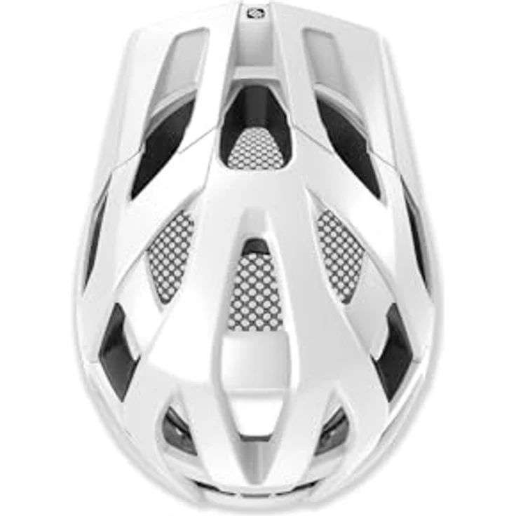 Rudy Project Crossway White Matte S/M, MTB-Fahrradhelm mit 23 Belüftungsöffnungen und integriertem Visier – Bild 5