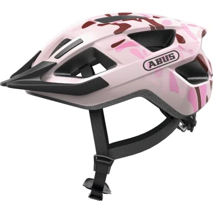ABUS ADURO 3.0 Paint Rose M, Fahrradhelm mit In-Mold-Verbindung und Belüftungssystem, rosa – Bild 1