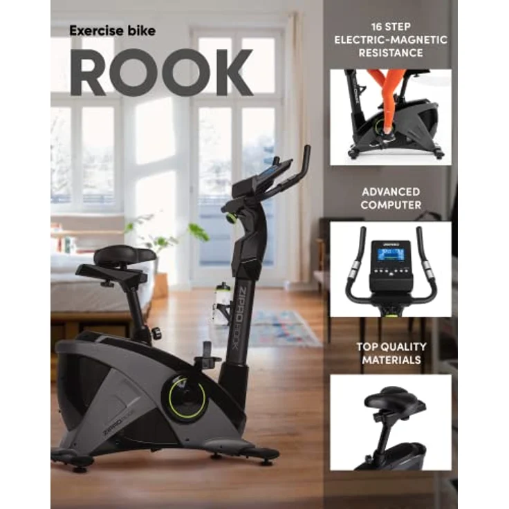 Zipro Heimtrainer Fahrrad Rook, Ergometer Fitnessbikes, Magnetisches Fahrradtrainer, Ergometer Fahrrad bis 150kg, Indoor Bike, Trainingsfahrrad für zuhause, Fahrradergometer Kabelgebunden – Bild 3