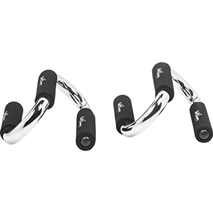 Bad Company Premium Liegestützgriffe I Push Up Stand Bar für Liegestütze mit gepolsterten Griffen I Parallettes für das Oberkörpertraining I Minibarren – Bild 2
