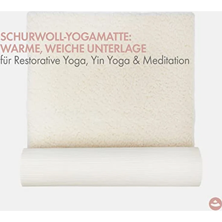 Bodhi VISHNU 60, Schurwoll-Yogamatte aus 100% Schafschurwolle, weich & isolierend, 200 x 60 cm, 1200 g/m² – Bild 3