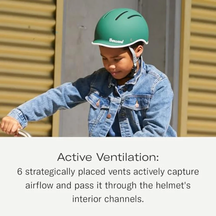Thousand Kids Fahrradhelm Junior, Velohelm für Kopfgrößen 49-53 cm – Bild 4